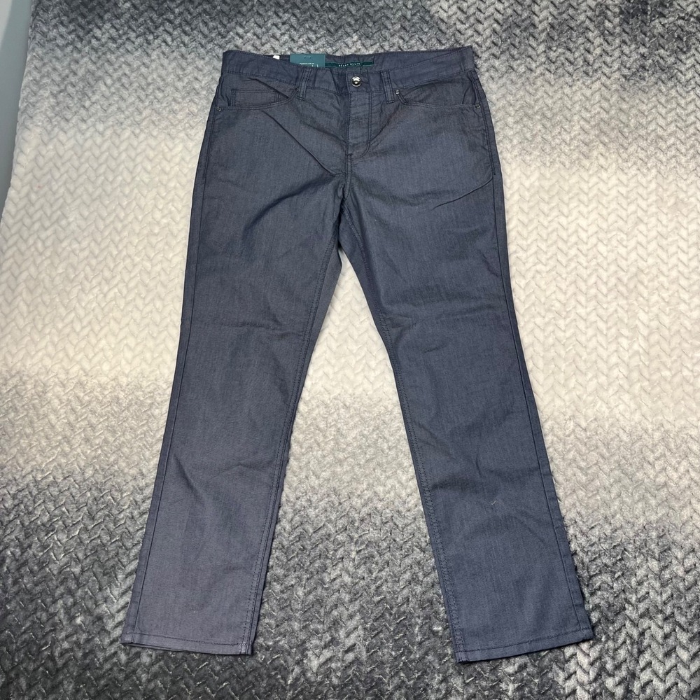 Perry Ellis Pants Mens 34x30 Dark Indigo Chino Very Slim Stretch NEW WITH TAGS!